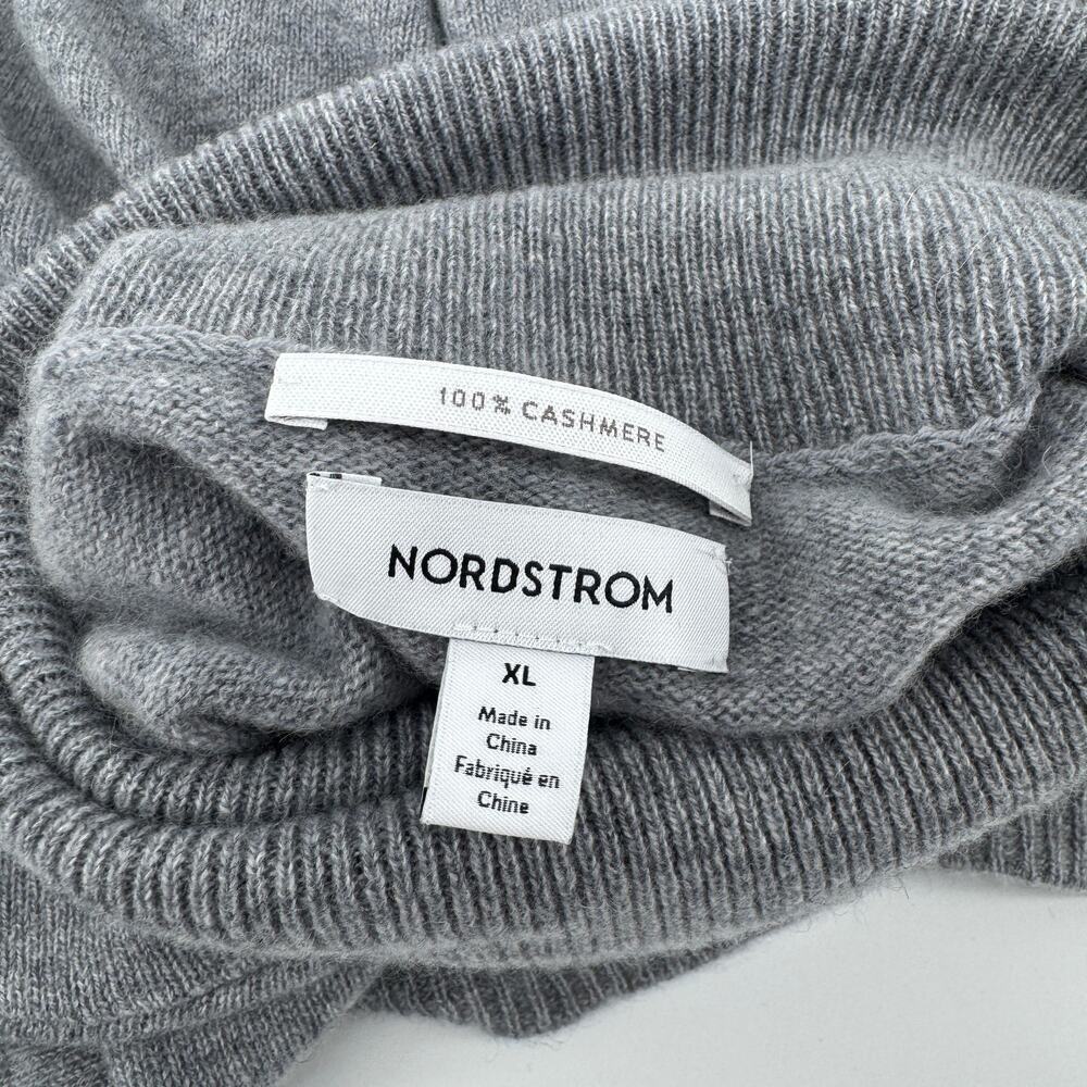 Nordstrom Cashmere Oversized Turtleneck Sweater Sz XL NWT Relaxed Pullover - Picture 5 of 6